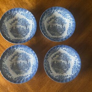 4 Churchill The Brook 6 3/8” Cereal Bowls